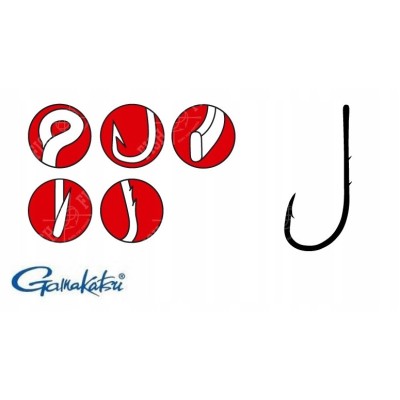 Gamakatsu Haki Salt LS-5213N New Label Hooks Nickel #6/13 szt.
