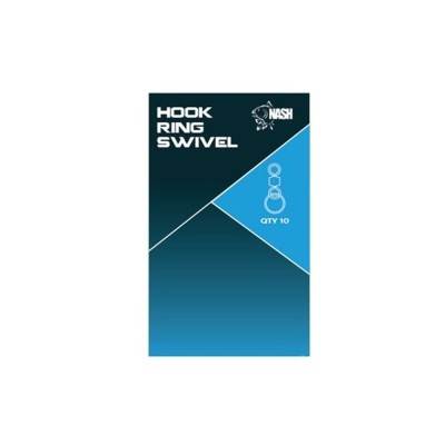 NASH Tackle Hook Ring Swivels/10szt