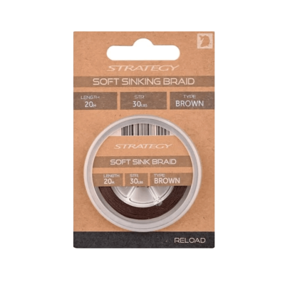 Strategy Plecionka Reload Soft Sink Braid 30lbs 20m Brown