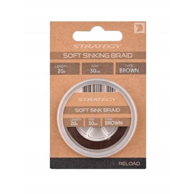 Strategy Plecionka Reload Soft Sink Braid 30lbs 20m Brown
