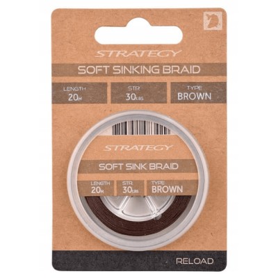 Strategy Plecionka Reload Soft Sink Braid 30lbs 20m Brown