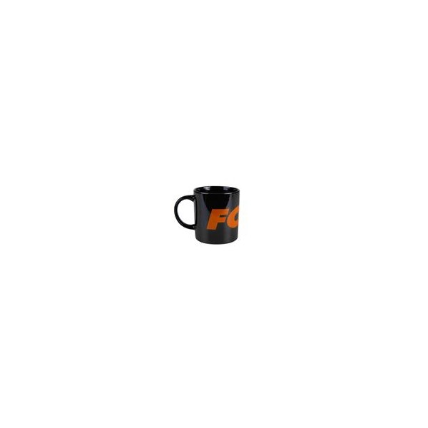Fox Kubek Black/Orange Logo Ceramic  Mug