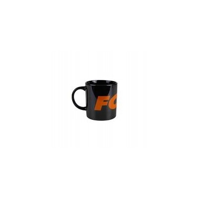 Fox Kubek Black/Orange Logo Ceramic  Mug
