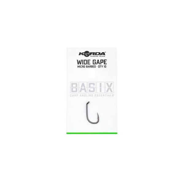 Korda Haki Basix Wide Gape r.8/10szt