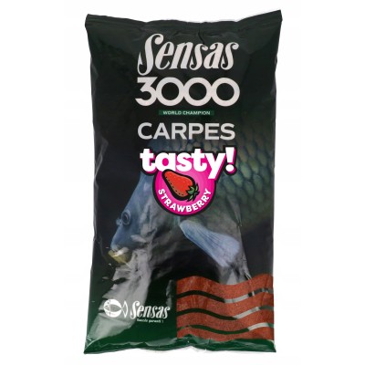 Sensas Zanęta 3000 Carp Tasty Strawberry 1kg