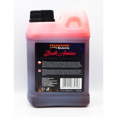 Massive Baits Zaslewa Bulk Amino Strawberry Bergamotta 1L