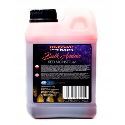 Massive Baits Zaslewa Bulk Amino Strawberry Bergamotta 1L