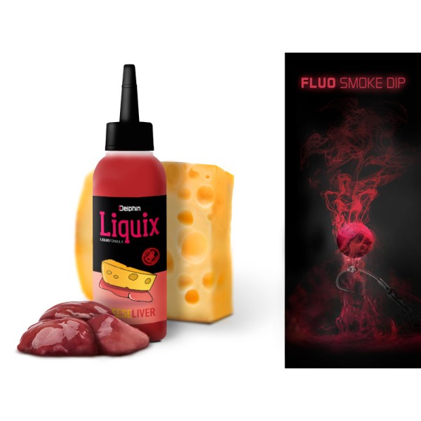 Delphin Fluo dip D SNAX LiquiX Ser-Wątroba/100ml