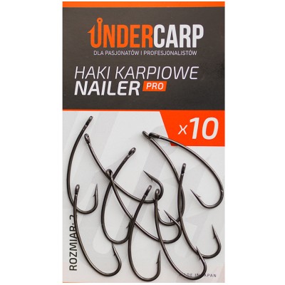 UnderCarp Haki Karpiowe Nailer PRO nr.2/10szt.