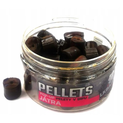 LK Baits Pop Up Pellets in Dip Smoked Liver 12mm/40g