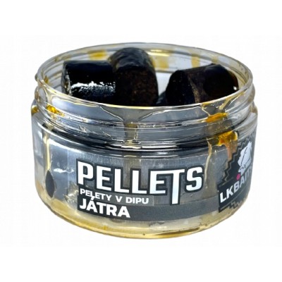 LK Baits Pop Up Pellets in Dip Smoked Liver 12mm/40g