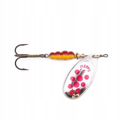 Mepps Aglia Srebr/Czerw Kropki nr.5/13g