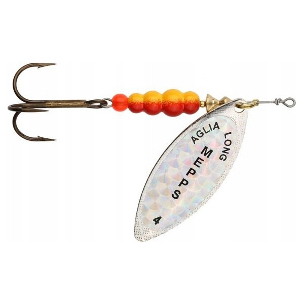 Mepps Aglia Long Rainbo Srebrna nr.4/17g