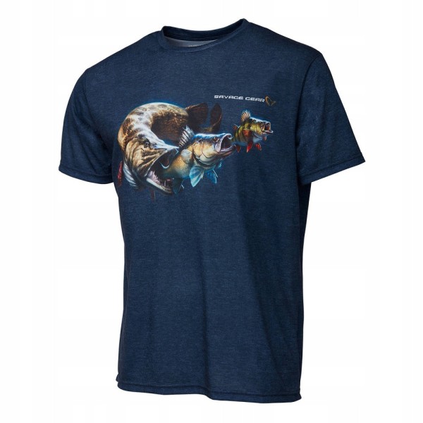 Savage Gear Koszulka Cannibal Tee r.S Blue