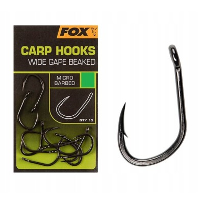 FOX Carp Wide Gape Beaked Haki r.4/10szt.