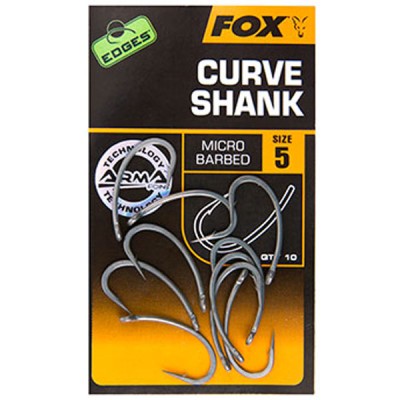 FOX Carp Curve Shank Haki r.4/10szt.