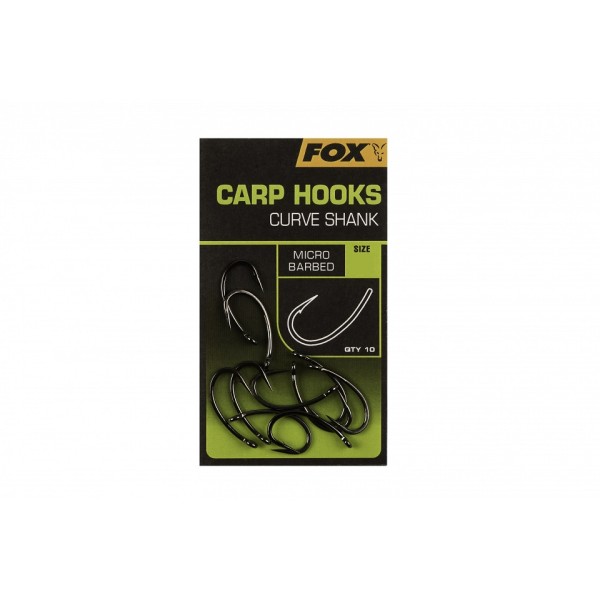 FOX Carp Curve Shank Haki r.6/10szt.