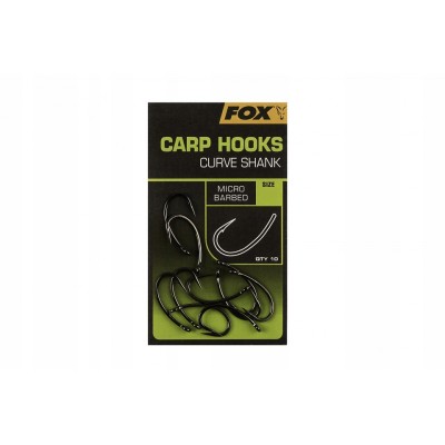 FOX Carp Curve Shank Haki r.8/10szt.
