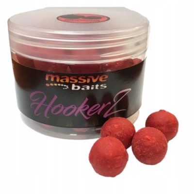 Massive Baits Kulki HookerZ Strawberry Bergamota 18mm/300ml