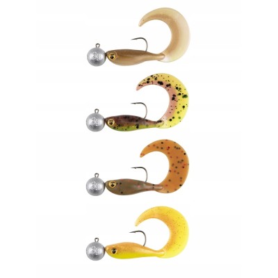 Fox Rage Micro Grub Tail Mixed UV Colour Pack 4szt.