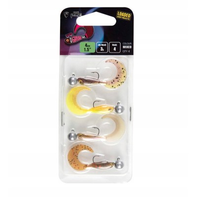 Fox Rage Micro Grub Tail Mixed UV Colour Pack 4szt.