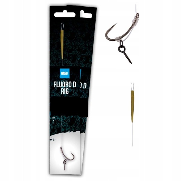 Nash Przypon Fluoro D Rig Micro Barbed Size 2/25lb/18cm/1szt.