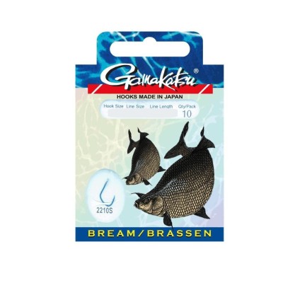 Gamakatsu Haki z Przyp. Leszcz 2210S r.10/0.18mm/60cm/10szt.