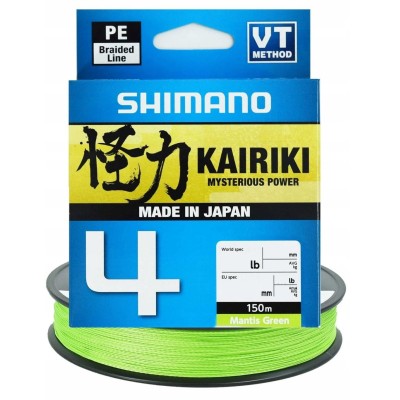 Shimano Plecionka Kairiki 4 - 0,130mm/150m 7,4kg Mantis Green