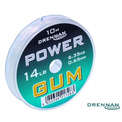 Drennan Amortyzator 0,65mm Power Gum Przezroczysty/10m