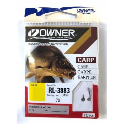 Owner Haczyki z Przyponem Iseama #8/0,18mm/10szt.