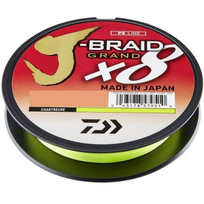 Daiwa Plecionka 0,20mm/16kg/135m J-Braid Grand X8 Chartreuse