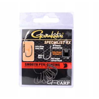 Gamakatsu Haki G-carp Specialist RX Bezzadziorowe r.10/10 szt.