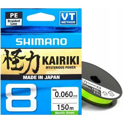 Shimano Plecionka Kairiki 4 - 0,215mm/150m/16,7kg/ Mantis Green