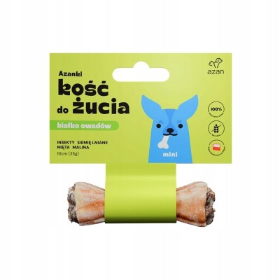 Kość z insektami i miętą mini 10cm AZANKI