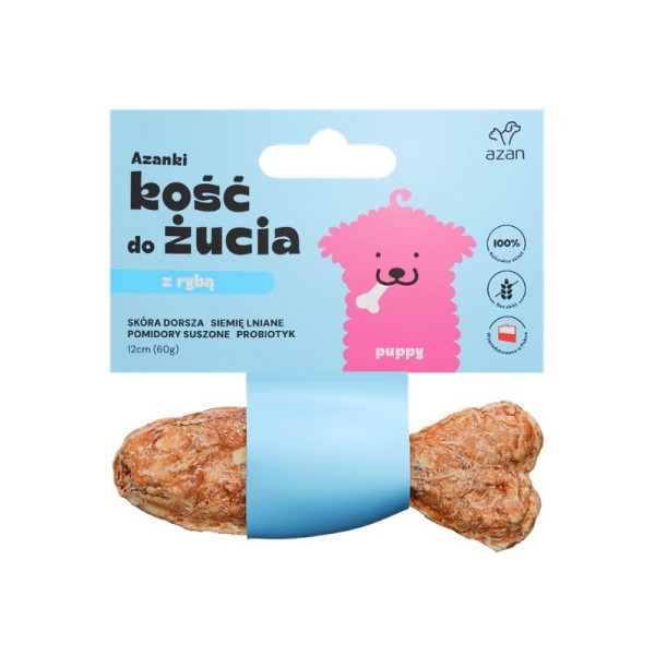 Kość z dorszem puppy rybka 12 cm AZANKI