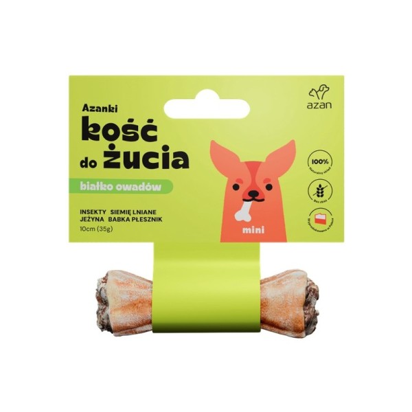 Kość z insektami i siemieniem mini 10cm AZANKI