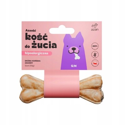 Kość ze skóry końskiej M/L 17cm AZANKI
