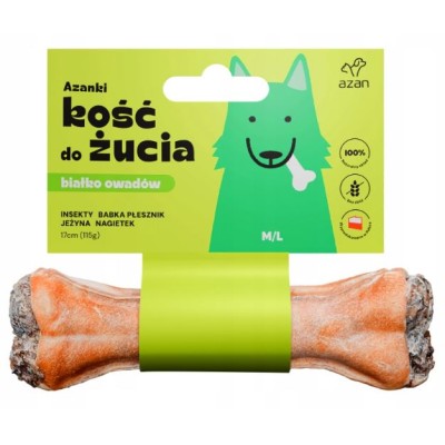 Kośc z insektami i jeżyną M/L 17 cm AZANKI