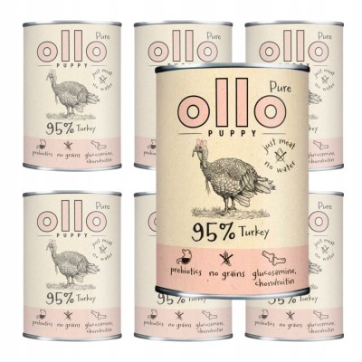 OLLO Pure puppy indyk 400g
