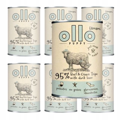 OLLO Pure puppy wołowin i żwacz 400g