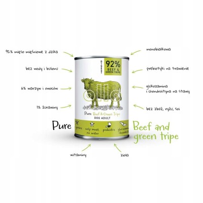 OLLO Pure puppy wołowin i żwacz 400g