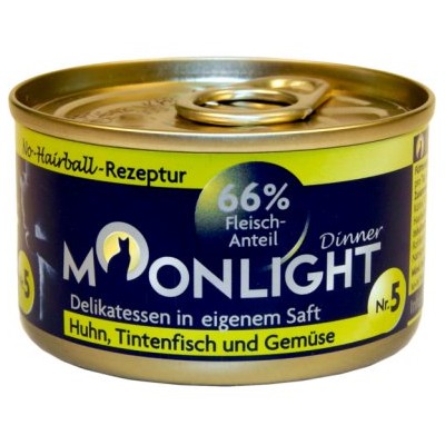 Moonlight 5 kurczak+kałamarnica+warzywa 80g