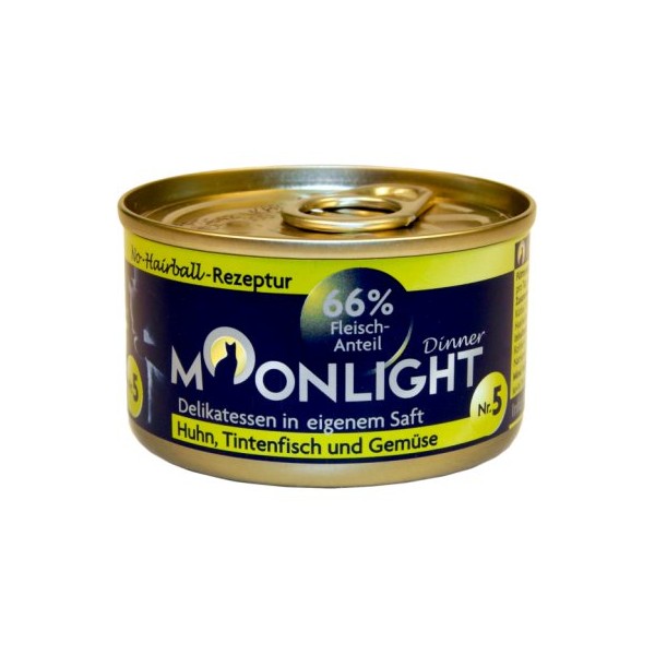 Moonlight 5 kurczak+kałamarnica+warzywa 80g