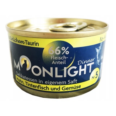 Moonlight 5 kurczak+kałamarnica+warzywa 80g