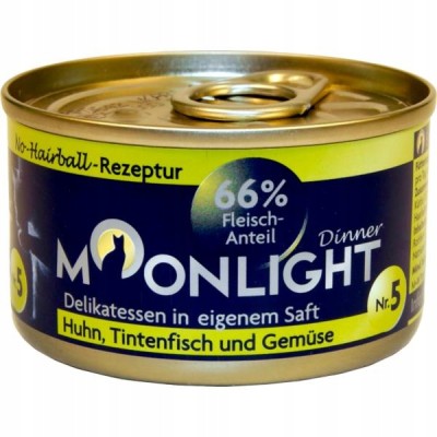Moonlight 5 kurczak+kałamarnica+warzywa 80g