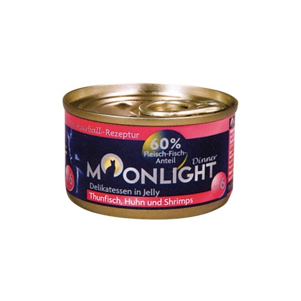 Moonlight 6 tuńczyk+kurczak+krewetka w galaretce 80g