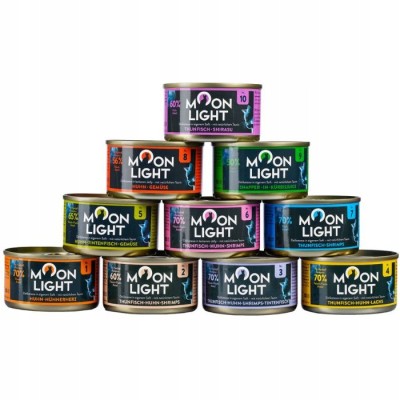 Moonlight 6 tuńczyk+kurczak+krewetka w galaretce 80g