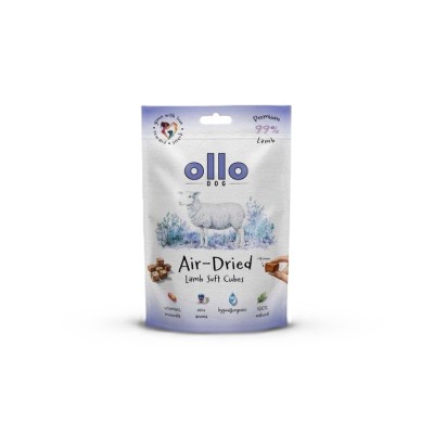 Ollo air dried Lamb  cubes  #14mm 80g SKŁAD KARMY