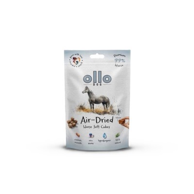 Ollo air dried Horse  cubes  #14mm 80g SKŁAD KARMY