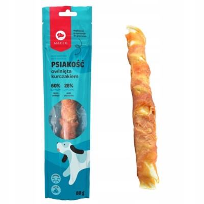 Pałka owinięta kurczakiem 25cm 80g MACED